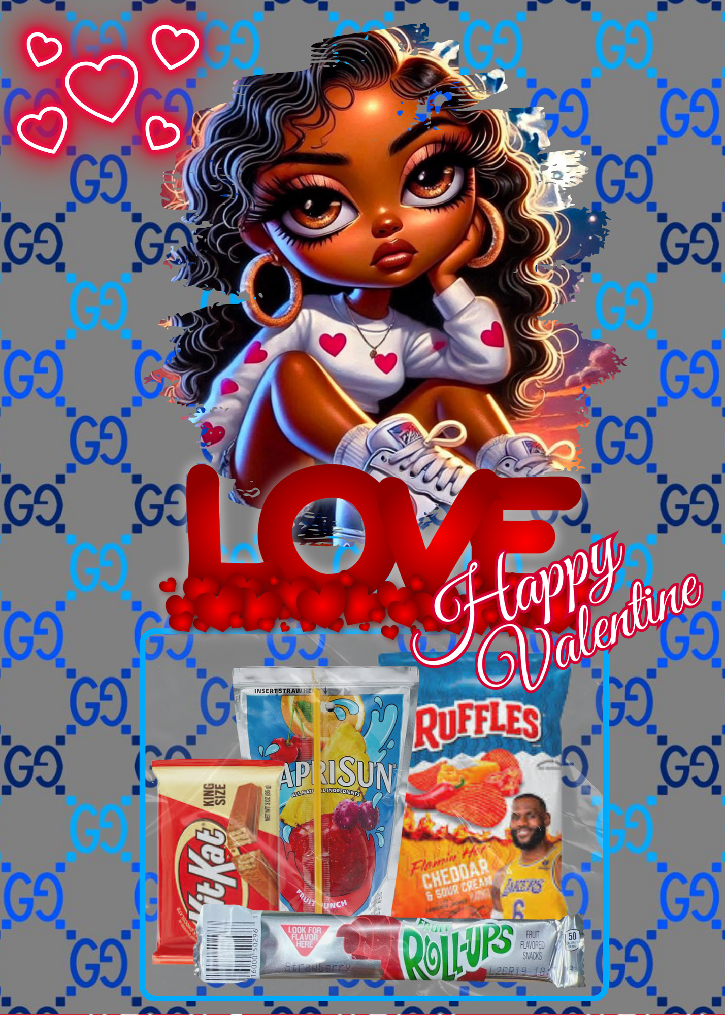 Valentine Day Card for School Kids