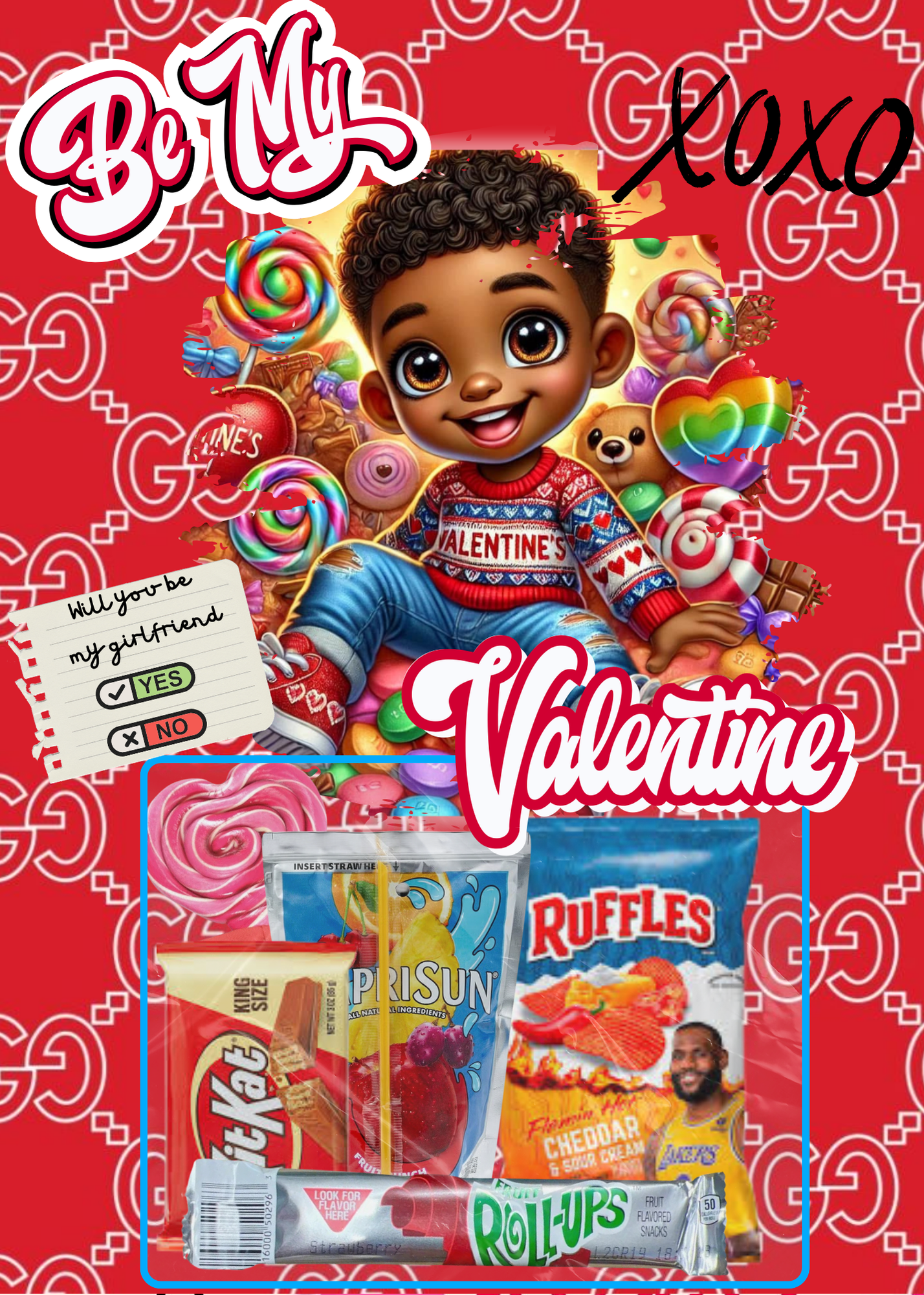 Valentine Day Card for School Kids