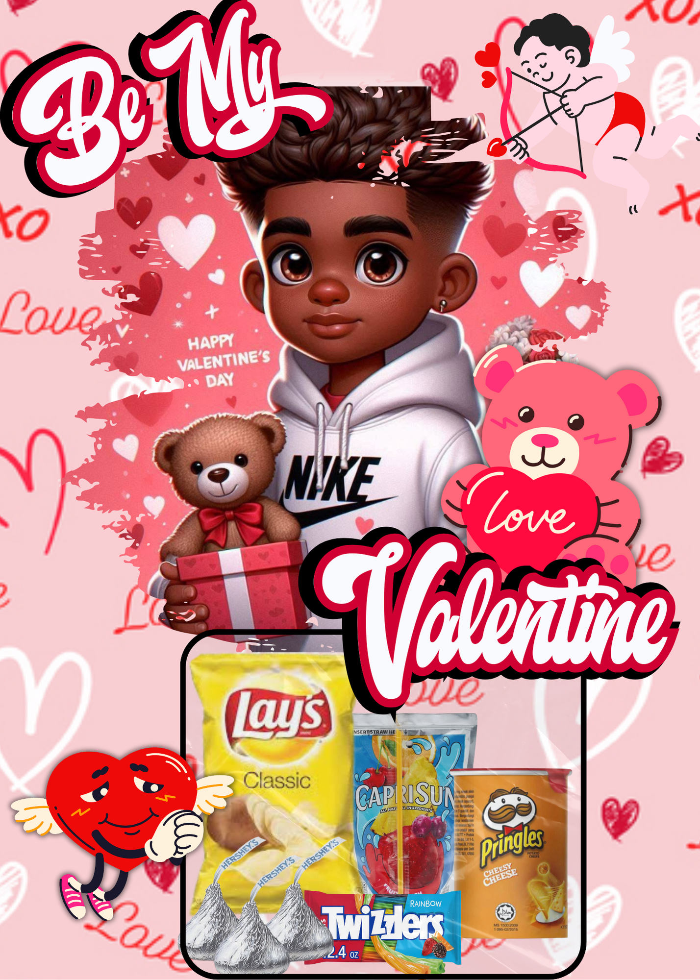 Valentine Day Card for School Kids