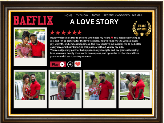 Netflix Baeflix Plaque